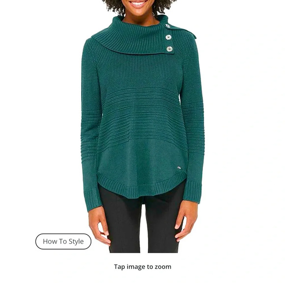 Calvin Klein Sweaters - NWOT Calvin Klein Foldover Cowl Neck Long Sleeve Tunic Sweater